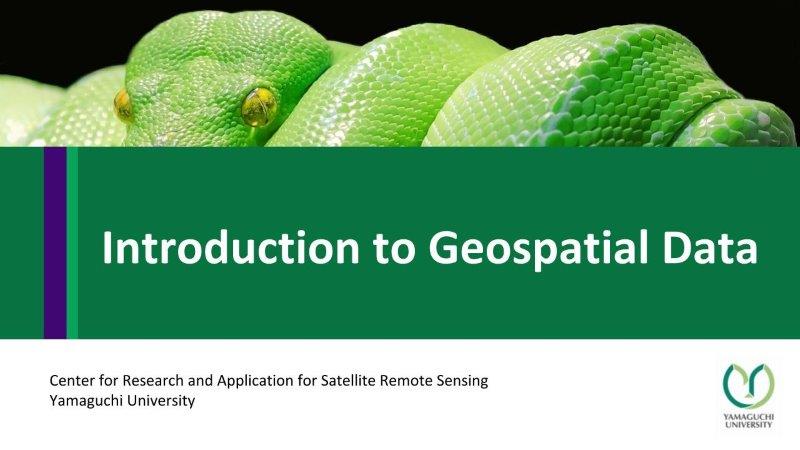 Introduction to Geospatial Data