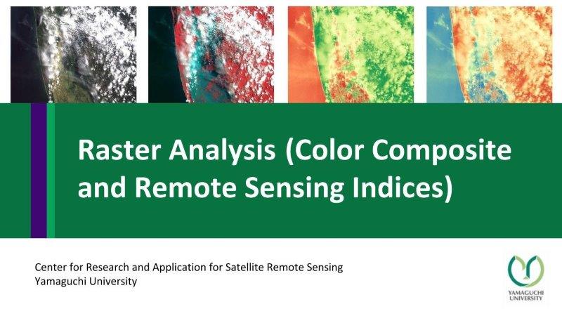 Raster Analysis (Color Composite and Remote Sensing Indices)